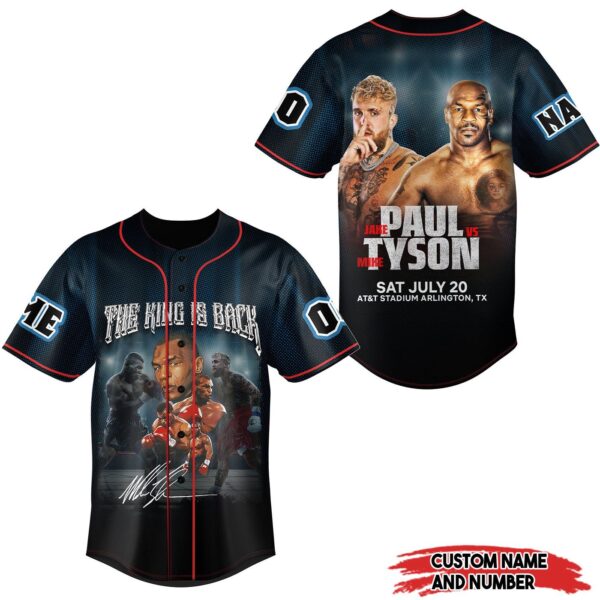 Jake Paul & Mike Tyson Baseball Jersey For Men Women And Kids Gift