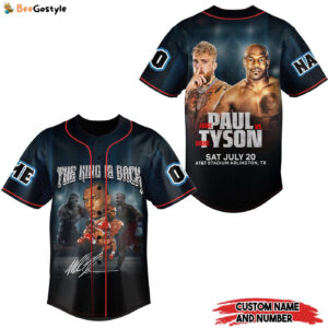 Jake Paul & Mike Tyson Baseball Jersey For Men Women And Kids Gift