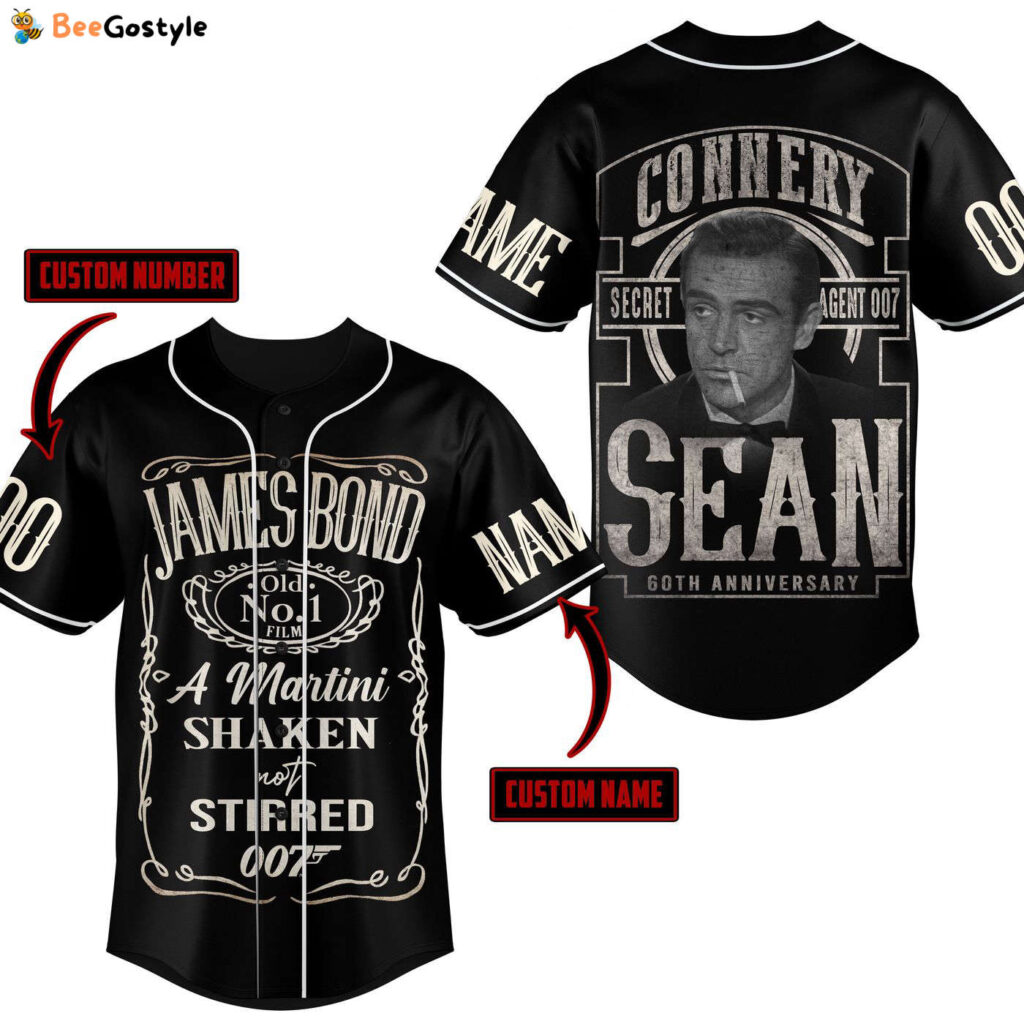 James Bond Baseball Jersey For Men Women And Kids Gift James Bond Baseball Jersey For Men Women And Kids Gift