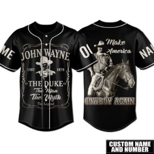 John Wayne Baseball Jersey For Men Women And Kids Gift 1