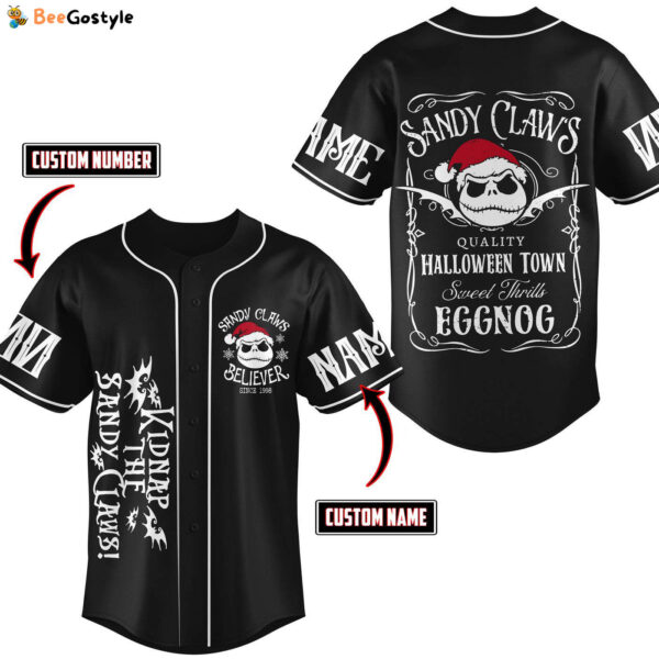 Kidnap the Sandy Claws Baseball Jersey For Men Women And Kids Gift