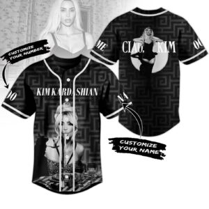 Kim Kardashian Baseball Jersey For Men Women And Kids Gift 1