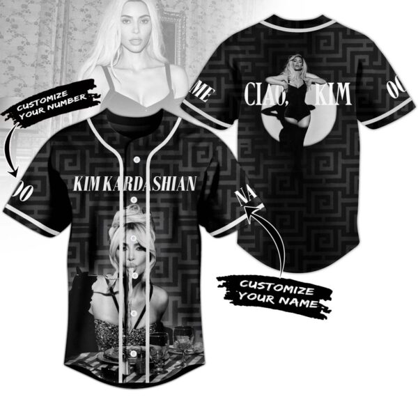 Kim Kardashian Baseball Jersey For Men Women And Kids Gift