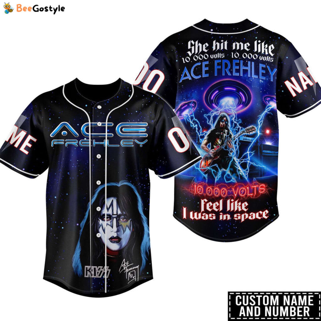 Kiss Ace Frehley Baseball Jersey For Men Women And Kids Gift Kiss Ace Frehley Baseball Jersey For Men Women And Kids Gift
