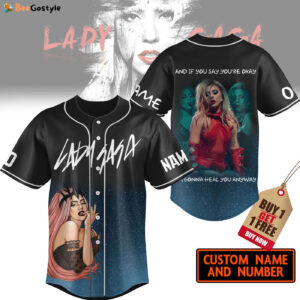 Lady Gaga Baseball Jersey For Men Women And Kids Gift for Fans
