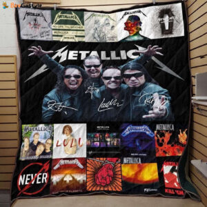 Lalasea Metallica 3D Customized Quilt Blanket Esr134