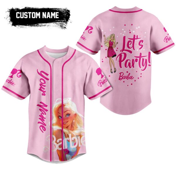Let Party Barbie Baseball Jersey For Men Women And Kids Gift for Fans