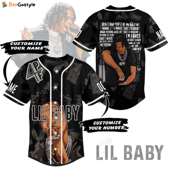 Lil Baby Baseball Jersey For Men Women And Kids Gift