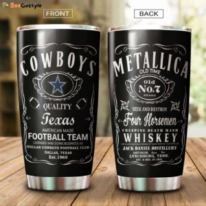 Limited edition Metallica Dallas Cowboys 3D Tumbler