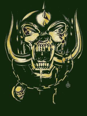Official Logo Motorhead Gold T-Shirt - Rock Band Merchandise 3