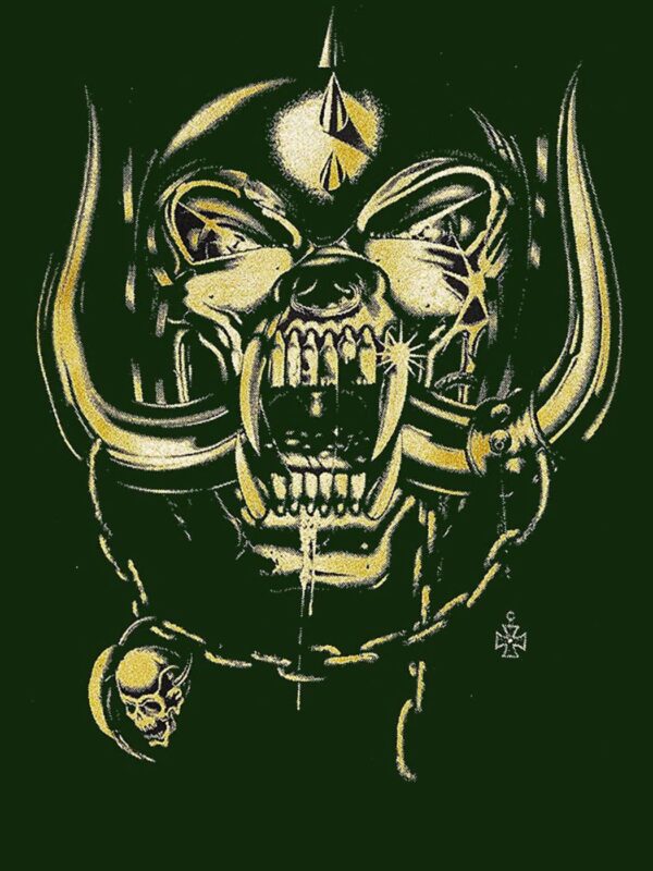 Official Logo Motorhead Gold T-Shirt – Rock Band Merchandise