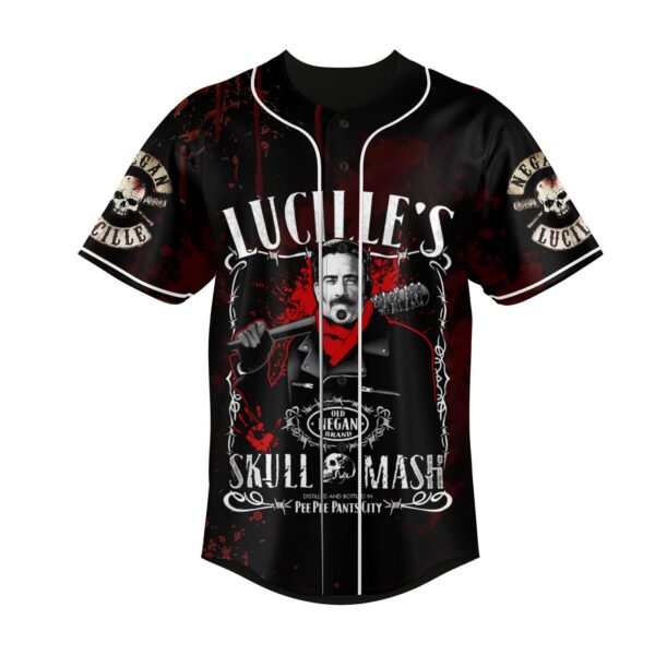 Lucille Skull Mash Baseball Jersey For Men Women And Kids Gift for Fans