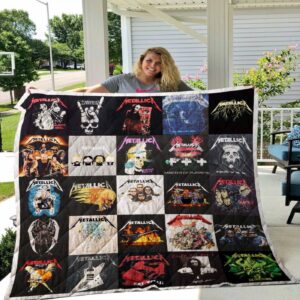 M- Metallica T-shirt Quilt Blanket 1