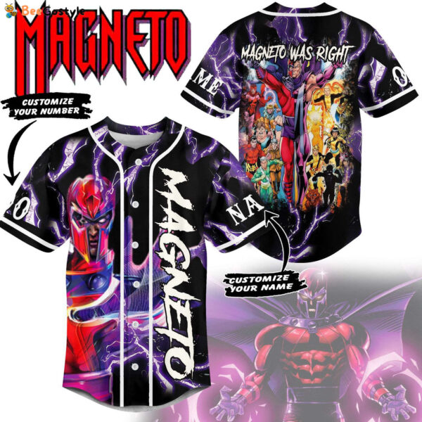 Magneto Was Right Baseball Jersey For Men Women And Kids Gift for Fans