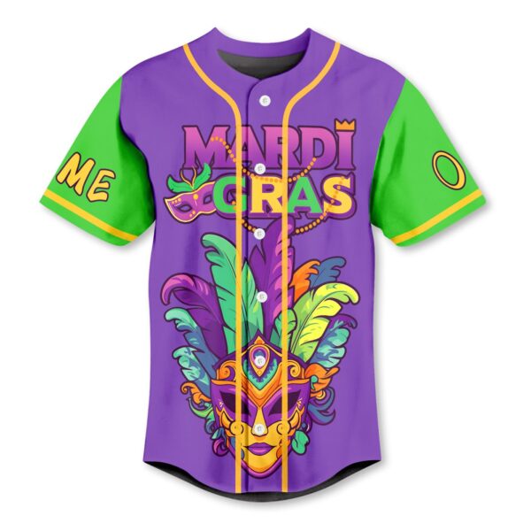 Mardi Gras Baseball Jersey For Men Women And Kids Gift for Fans