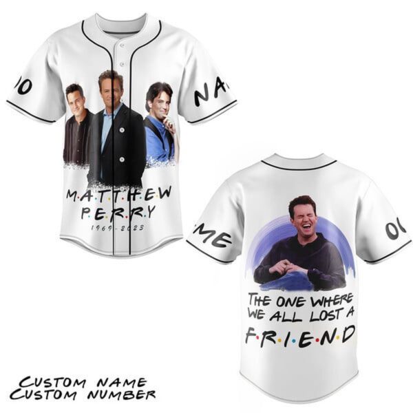 Matthew Perry Baseball Jersey For Men Women And Kids Gift for Fans