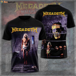 Megadeth Band 3D Apparel T-Shirt Hoodie SweatShirt – Cap Gift for Men Women Fan