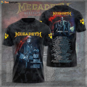 Megadeth Band 3D Apparel T-Shirt Hoodie SweatShirt – Cap Gift for Men Women Fan