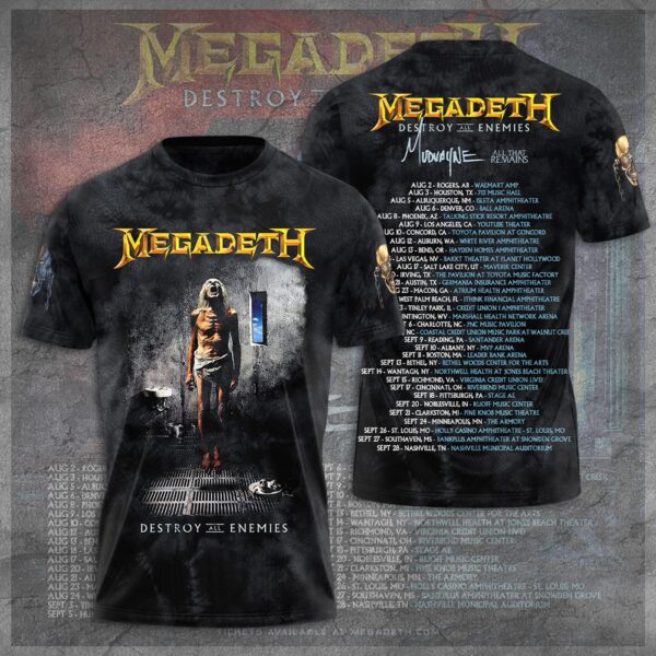 Megadeth Band 3D Apparel T-Shirt Hoodie SweatShirt – Cap Gift for Men Women Fan