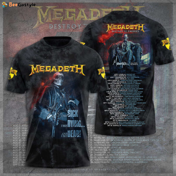 Megadeth Band 3D Apparel T-Shirt Hoodie SweatShirt – Cap Gift for Men Women Fan