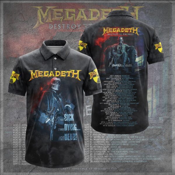 Megadeth Band 3D Apparel T-Shirt Hoodie SweatShirt – Cap Gift for Men Women Fan