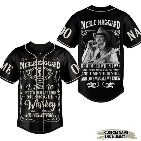 Merle Haggard Sing Baseball Jersey For Men Women And Kids Gift for Fans