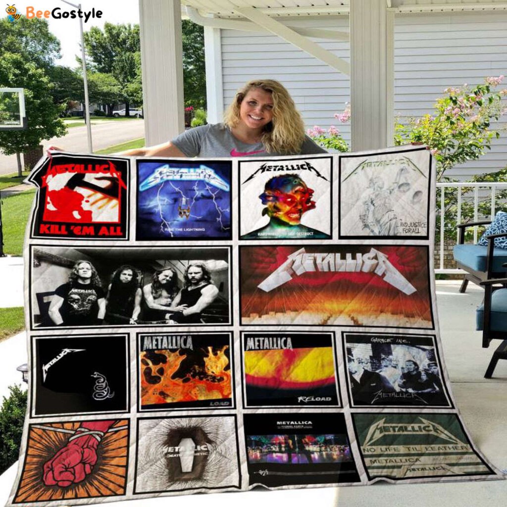 Metallica 3 Quilt Blanket Metallica 3 Quilt Blanket