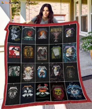 Metallica 3D Quilt Blanket, Fleece Blanket