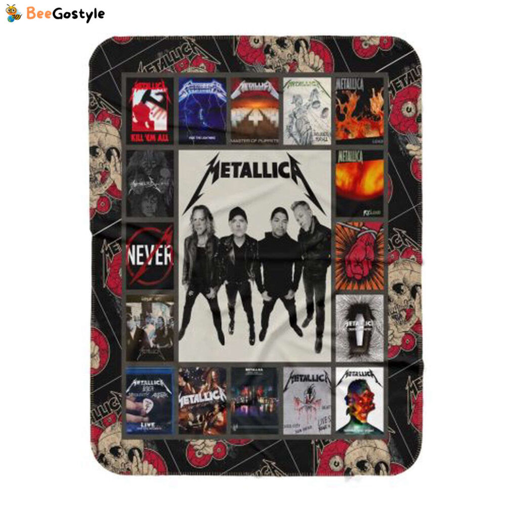 Metallica Album Blanket Sherpa Blanket Metallica Album Blanket Sherpa Blanket