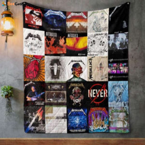 Metallica Album Covers Quilt Blanket