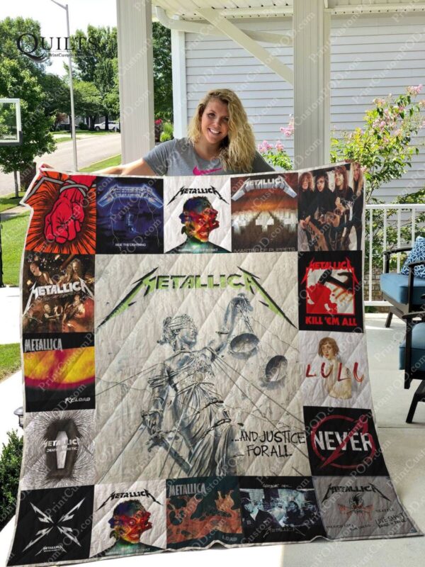 Metallica Albums 3D Quilt Blanket, Fleece Blanket