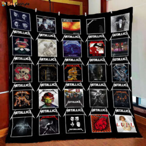Metallica Albums Fleece Blanket Quilt Blanket