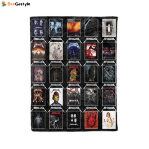 Metallica Albums Quilt Fleece Blanket