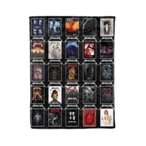 Metallica Albums Quilt Fleece Blanket 1