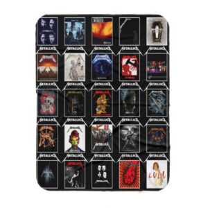 Metallica Albums Quilt Sherpa Blanket 3