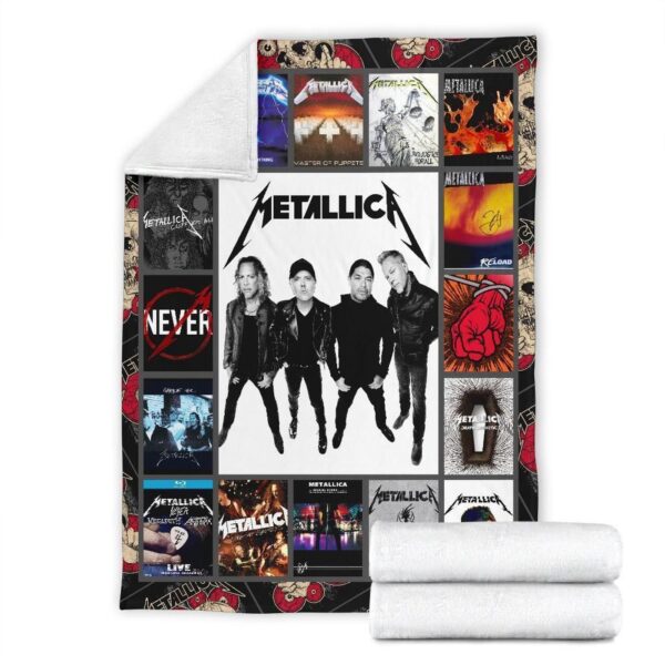 Metallica Fleece Blanket Music Rock Band Fan Gift Idea MN19