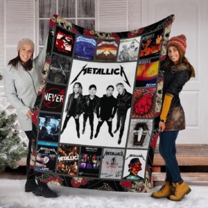 Metallica Fleece Blanket Music Rock Band Fan Gift Idea MN19 3