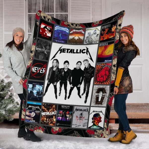 Metallica Fleece Blanket Music Rock Band Fan Gift Idea MN19
