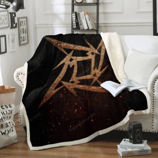Metallica Symbol – Music Symbols Art For Fans Sherpa Fleece Blanket