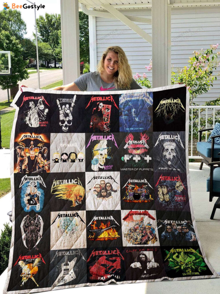 Metallica T-Shirt Quilt Blanket Christmas Gift Metallica T-Shirt Quilt Blanket Christmas Gift