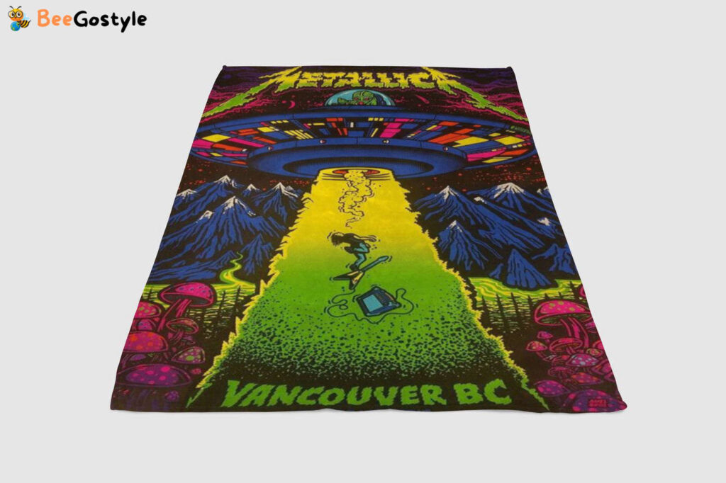 metallica vancouver concert poster blanket metallica vancouver concert poster blanket