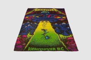 metallica vancouver concert poster blanket 1