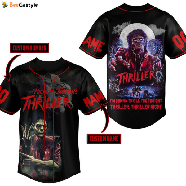 Michael Jackson Thriller Baseball Jersey For Men Women And Kids Gift for Fans