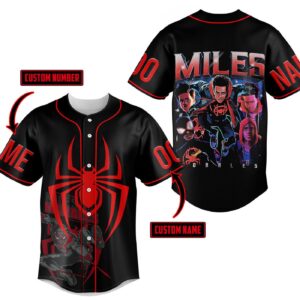 Miles Morales Baseball Jersey For Men Women And Kids Gift for Fans 3