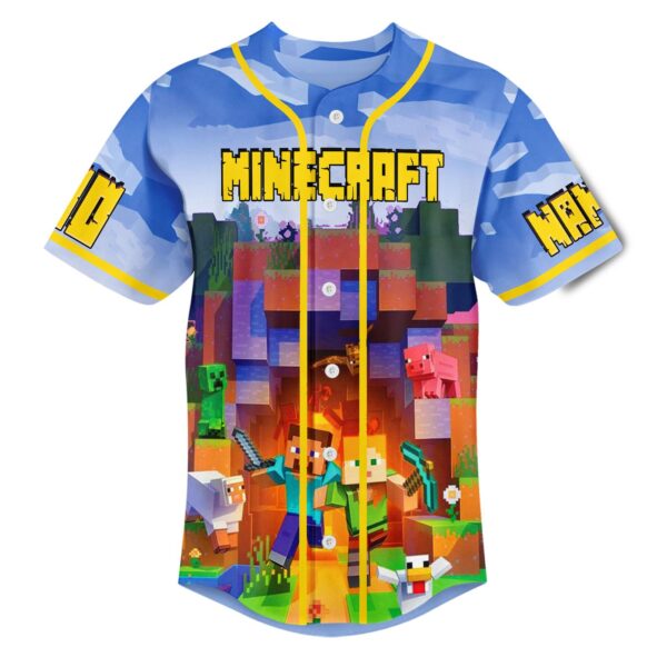Minecraft Baseball Jersey For Men Women And Kids Gift for Fans