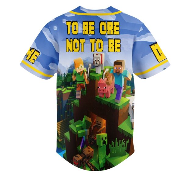 Minecraft Baseball Jersey For Men Women And Kids Gift for Fans