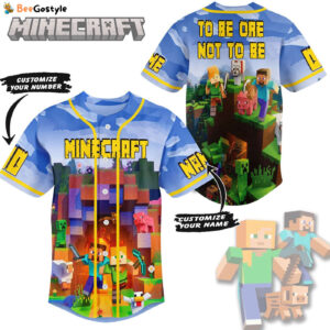 Minecraft Baseball Jersey For Men Women And Kids Gift for Fans