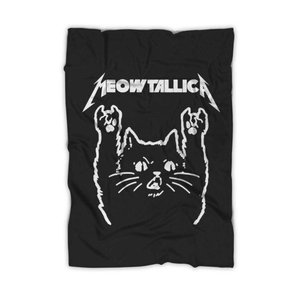 Moewtallica Metallica Cat Blanket