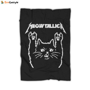 Moewtallica Metallica Cat Blanket