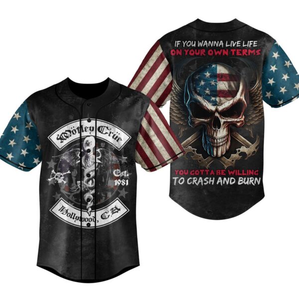 Motley Crue Baseball Jersey For Men Women And Kids Gift for Fans